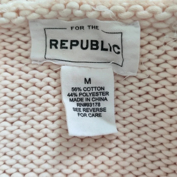 For the Republic Chunky Knit Sweater - Blush Pink - Picture 9 of 10